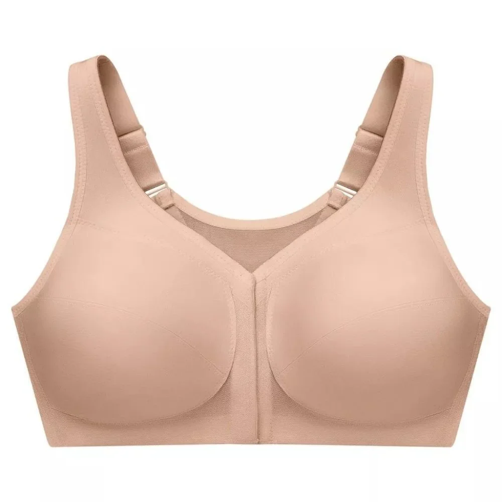 Glamorise Cafe MagicLift Posture‎ Back Support Bra size 36DDD Wire free 1265